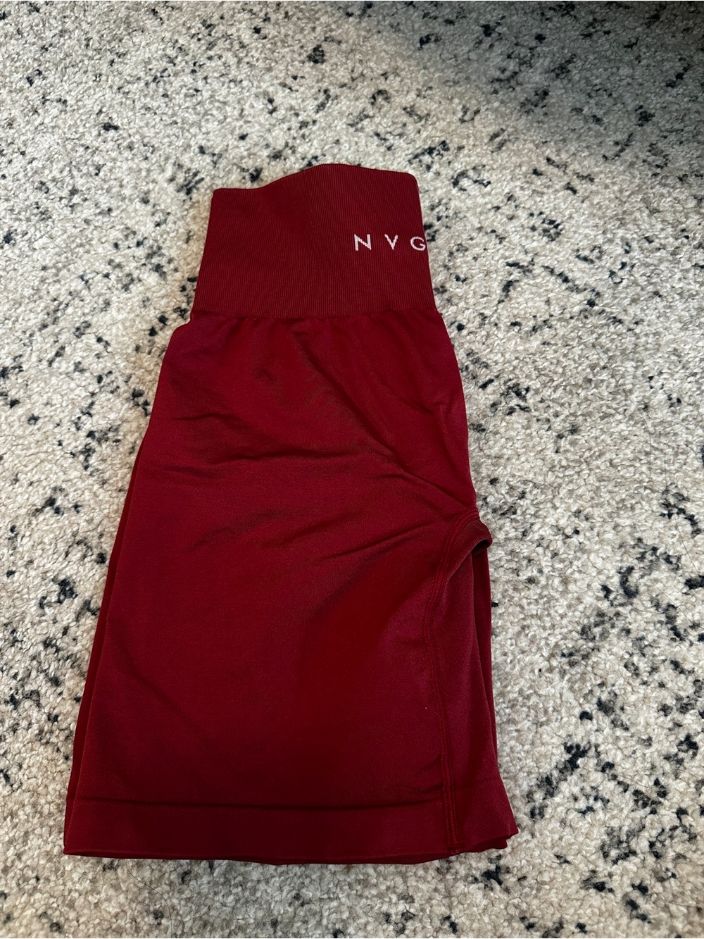 NVGTN Maroon Athletic Short